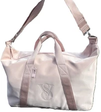 VICTORIA'S SECRET Metallic Crossbody Shoulder Duffle Bag in Pink 2025 NEW SEALED