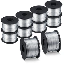 10 Rolls Rebar Tie Wire Coil 1/32 0.8 mm Tying Wire Rebar Tie Tool, 360 ft