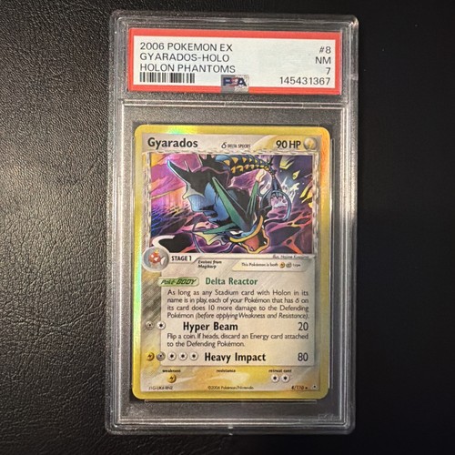 PSA 7 2006 Pokemon EX Holon Phantoms Gyarados Delta Species Holo 8/110