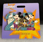 WDI Disney California Adventure 25th Anniversary Mickey & Minnie Mouse LE Pin