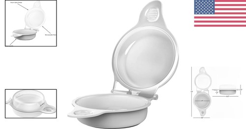 Quick and Convenient Microwave Egg Maker - Cooks 2 Eggs in 45 Seconds - Picture 2 of 9