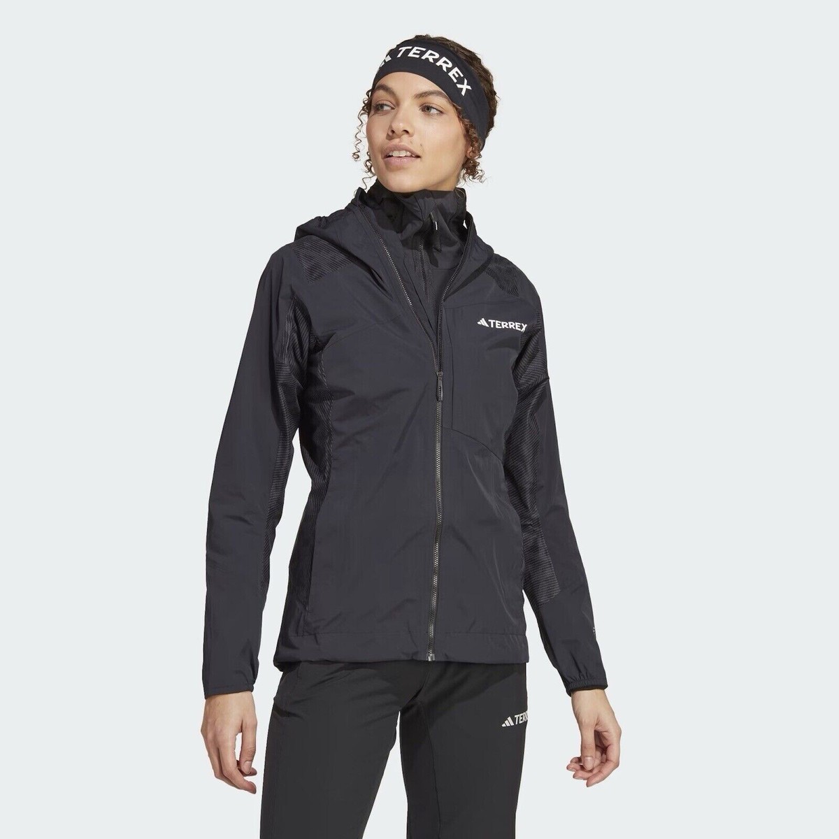 Adidas Women's L Xperior Terrex Rain.RDY Hybrid Hiking Jacket