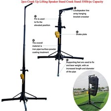 2pcs Folding Line Array Speaker Stand,Crank Up Lifting Speaker Stand Crank Stand
