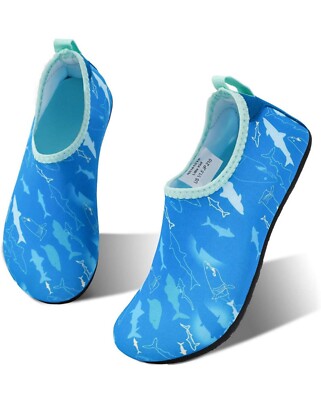 Kids Water Shoes Non-Slip Beach Swim Barefoot Quick Dry Aqua Pool Socks 