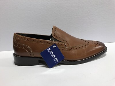 Nunn Bush Norris Mens Brown Wingtip Loafer Shoes Size 9.5 D 