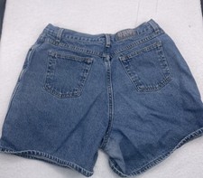 VINTAGE Gitano Shorts Womens 32 Inch Waist Blue Denim Mom High Rise 90s Cotton