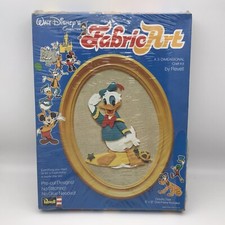 Vintage Walt Disney Donald Duck Fabric Art 3D Craft Kit SEALED Old Stock 1971