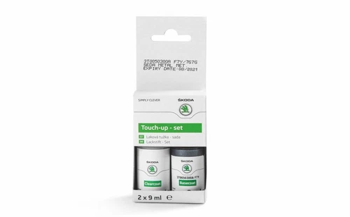 SKODA Quartz Grey Metallic Touch Up Paint Set Genuine 3T0050300AF7Y