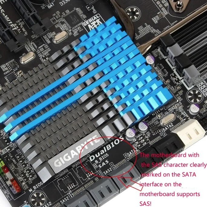 5-10x SAS To SATA 22 Pin Male Converter HDD Hard Disk Adapter SFF-8482 - Image 3 of 4