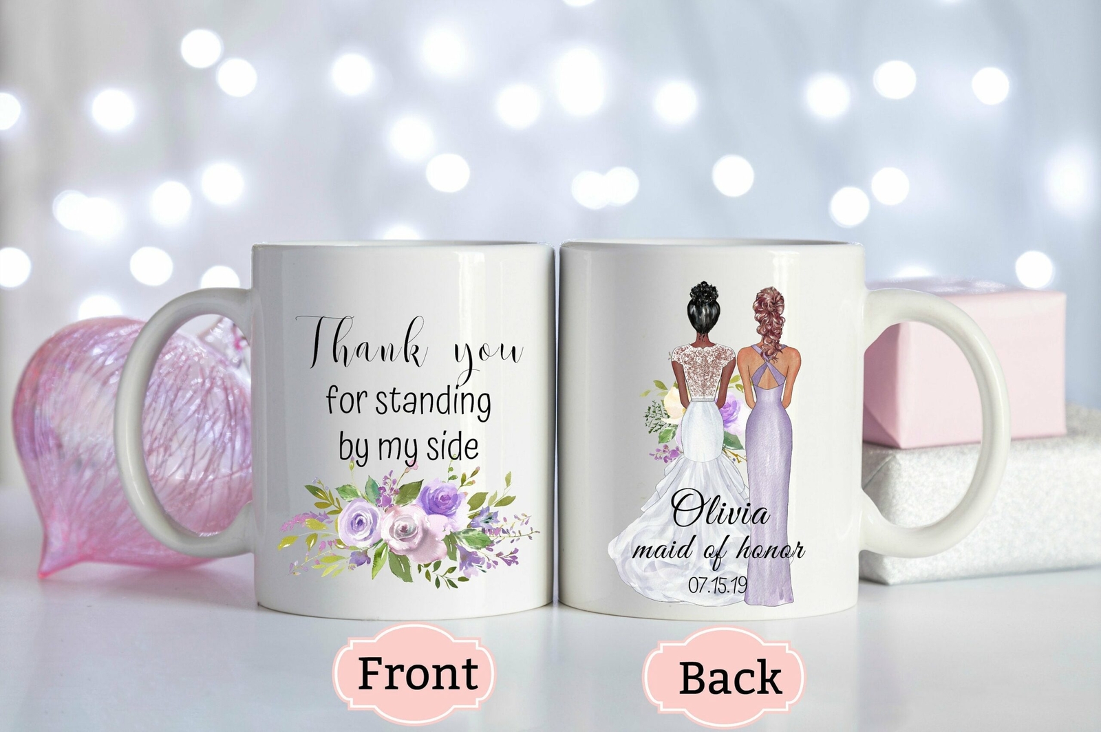Personalized Bridesmaid Mug Maid Of Honor Proposal Bridesmaid Proposal Thank You
