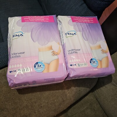 TENA Women Super Plus Heavy Protective Incontinence Underwear Size XL 48-64 14ct