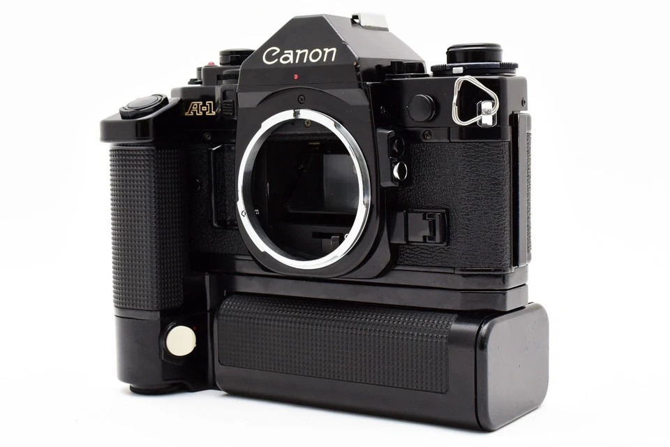 [N COMO NUEVO con correa] Canon A-1 SLR 35mm Cuerpo de cámara fotográfica Motor Drive MA de JAPÓN Foto 3 de 4