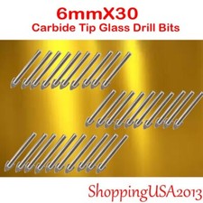 30Pcs 6mm Diamond tool Carbide Tip Drill Bit hole saw Glass Ceramic Tile