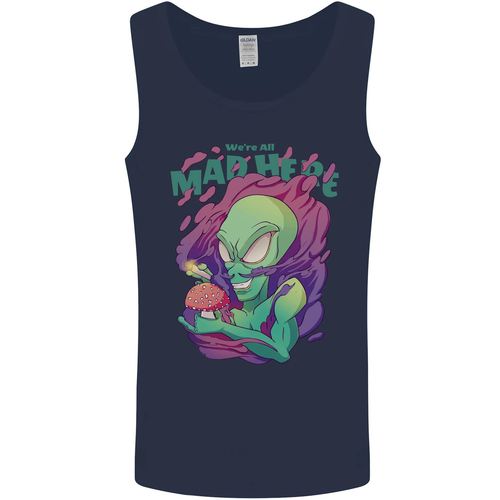 Chaleco sin mangas All Mad Here Alien Magic Mushrooms para hombre - Imagen 28 de 37