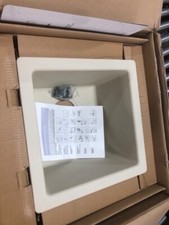 HOUZER E-100 SAND Quartztone Sink, Biscuit 13x13
