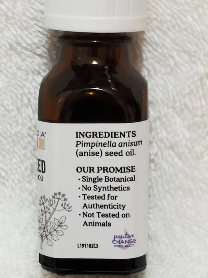 Aceite esencial de anís Aura Cacia aromaterapia animadora 0,5 fl oz (15 ml) Foto 2 de 4