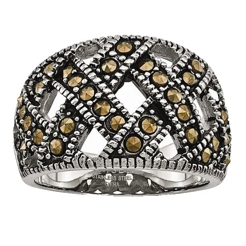 8 Ring Marcasite Fashion Rings