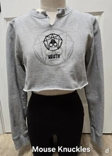 Moose Knuckles Crewneck Sweatshirt Cropped, Grey, Size Large
