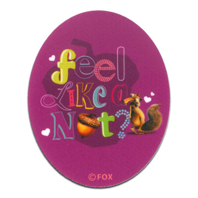 Ice Age Feel like a nut? oval - Aufnäher / Bügelbild / Aufbügler / Patches