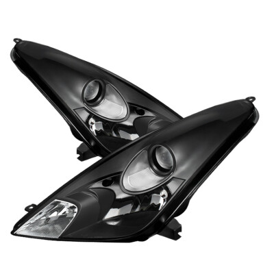 Toyota 00-05 Celica Black Housing Replacement Headlights Pair Set GT GTS