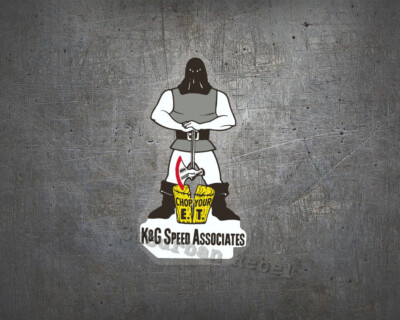 K&G Speed Associates Aufkleber - Oldschool Drag Racing Hot Rod MOPAR V8 Sticker