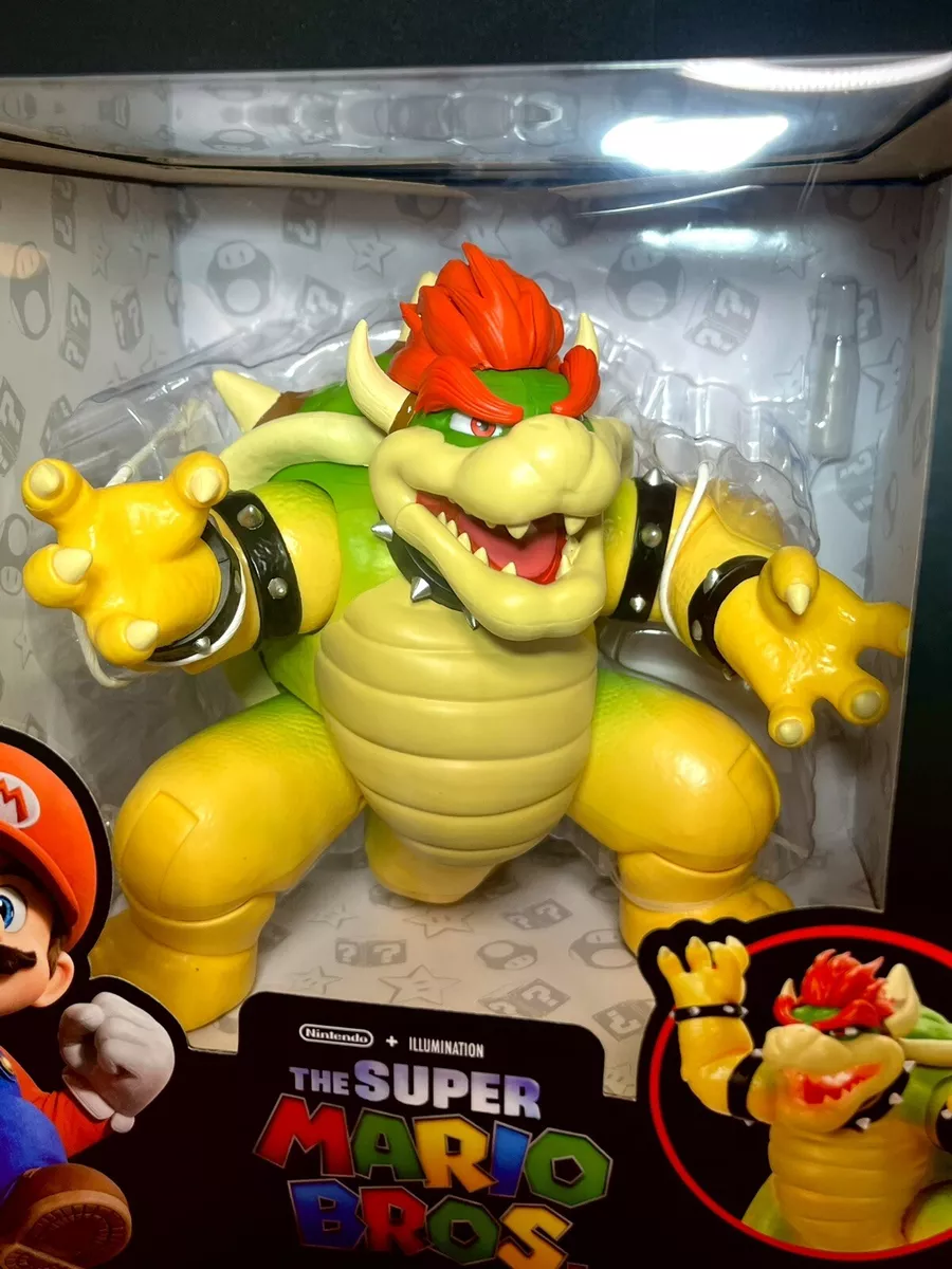 The Super Mario Bros. Movie 7 inch Feature Bowser Action Figure with Fire  Breathing Effects