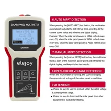 Solar Panel Multimeter 5-800W Automatic MPPT tester detector