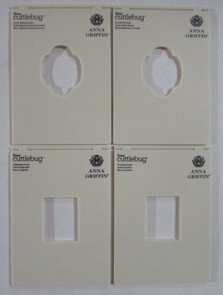 ANNA GRIFFIN MIX & MATCH CUTTLEBUG EMBOSSING FRAME FOLDERS, SENTIMENTS & DIES - Image 3 of 4
