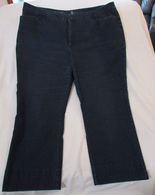 Ladies ''St. John's Bay'' Size 24W (W43.5/L27) Dk Blue, Straight Leg, Dress Pants