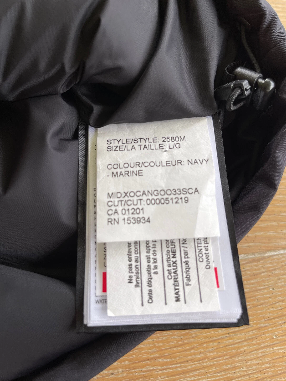 Canada Goose Giacca Parka Uomo Emory Parka Navy Cappuccio Pelliccia Taglia L Nuova con Etichette