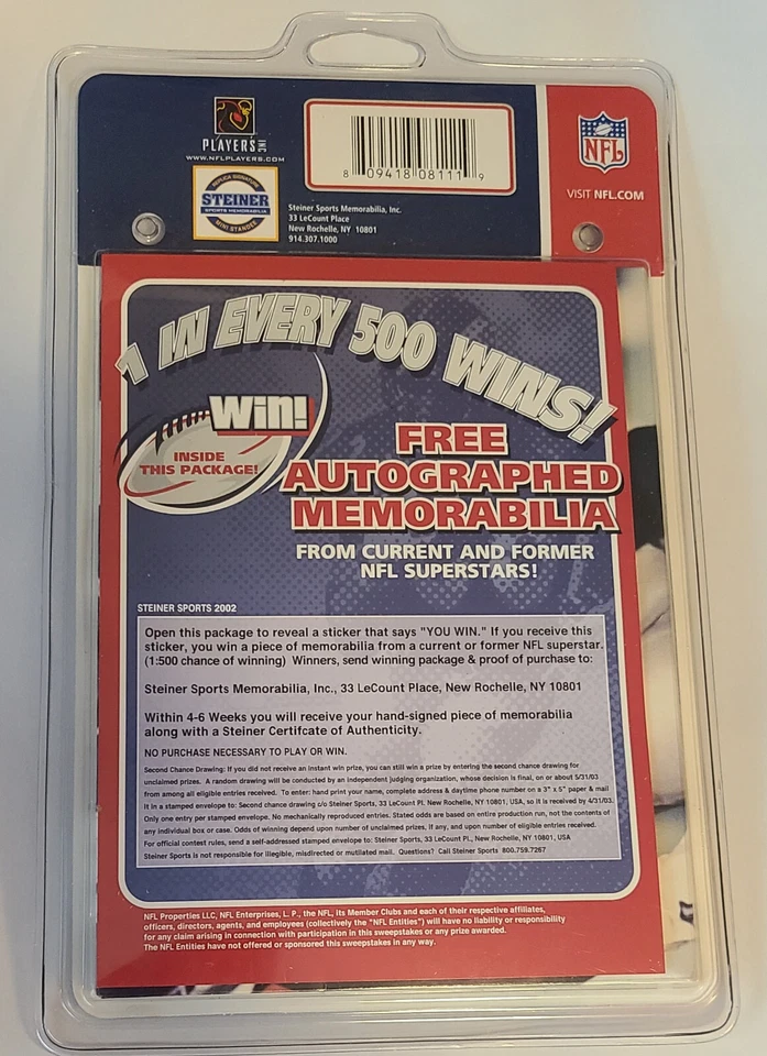 Emmitt Smith-Dallas Cowboys Factory Sealed Steiner Mini Player Standee New 2002 - Image 2 of 4