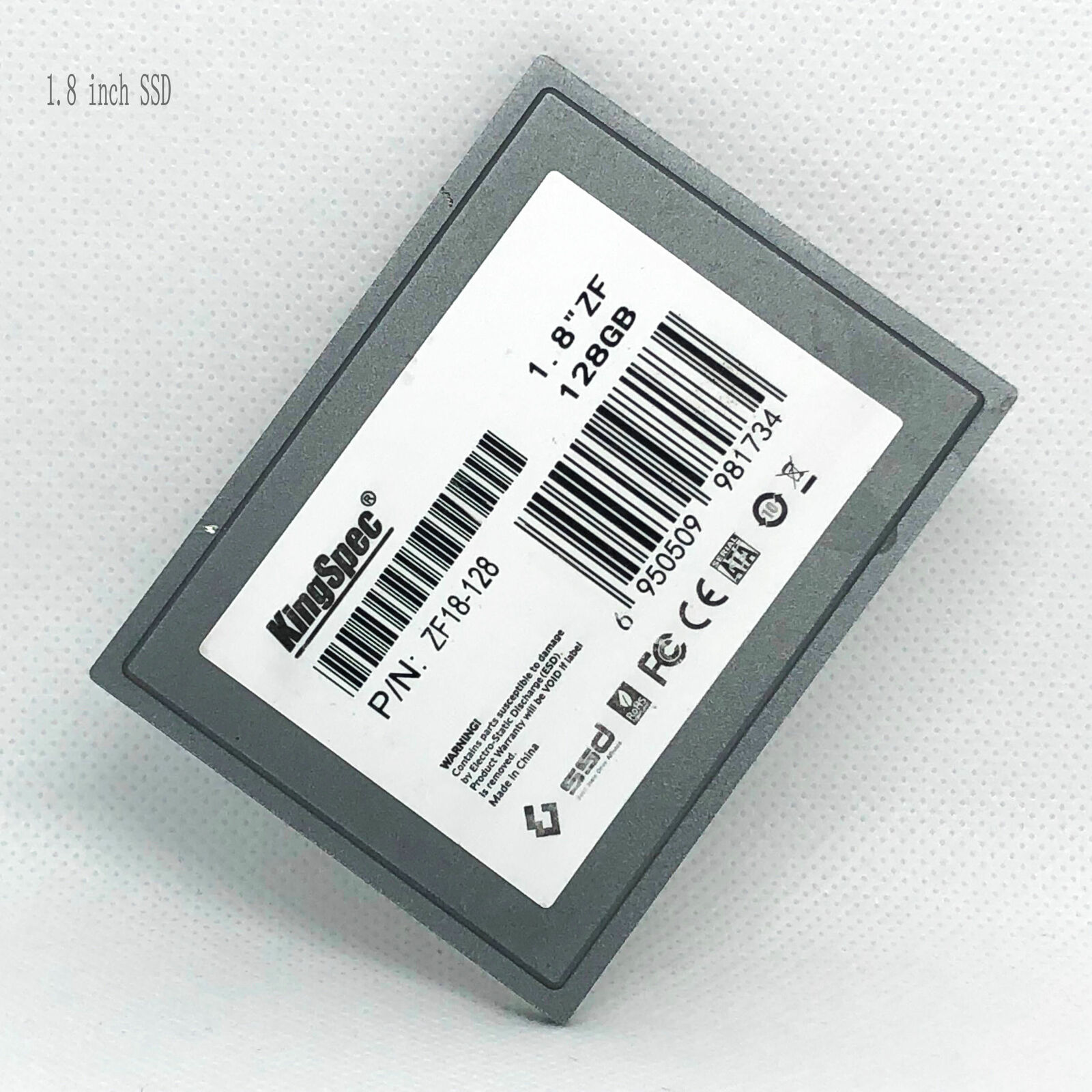 KingSPec 128GB (1.8''128GB SSD-ZF) ZF18-128 1.8" CE SSD