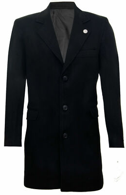 Wool Crombie Overcoat Jacket 