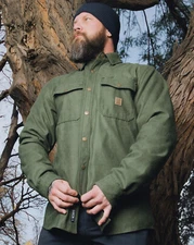 NWT Dixxon Flannel Lined Fairbanks Faux Suede Jacket in Green (Various Sizes)