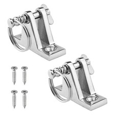 2x Charni��re Bimini Top 90��Deck avec Broche Amovible, Acier Inoxydable 316 Mar