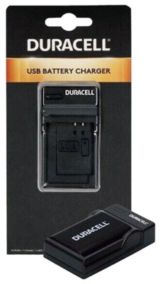 Duracell USB Ladegerät für NP-W126 Akku Fuji X T, X-Pro 1,2 X-A, E X-H1 DRF5983