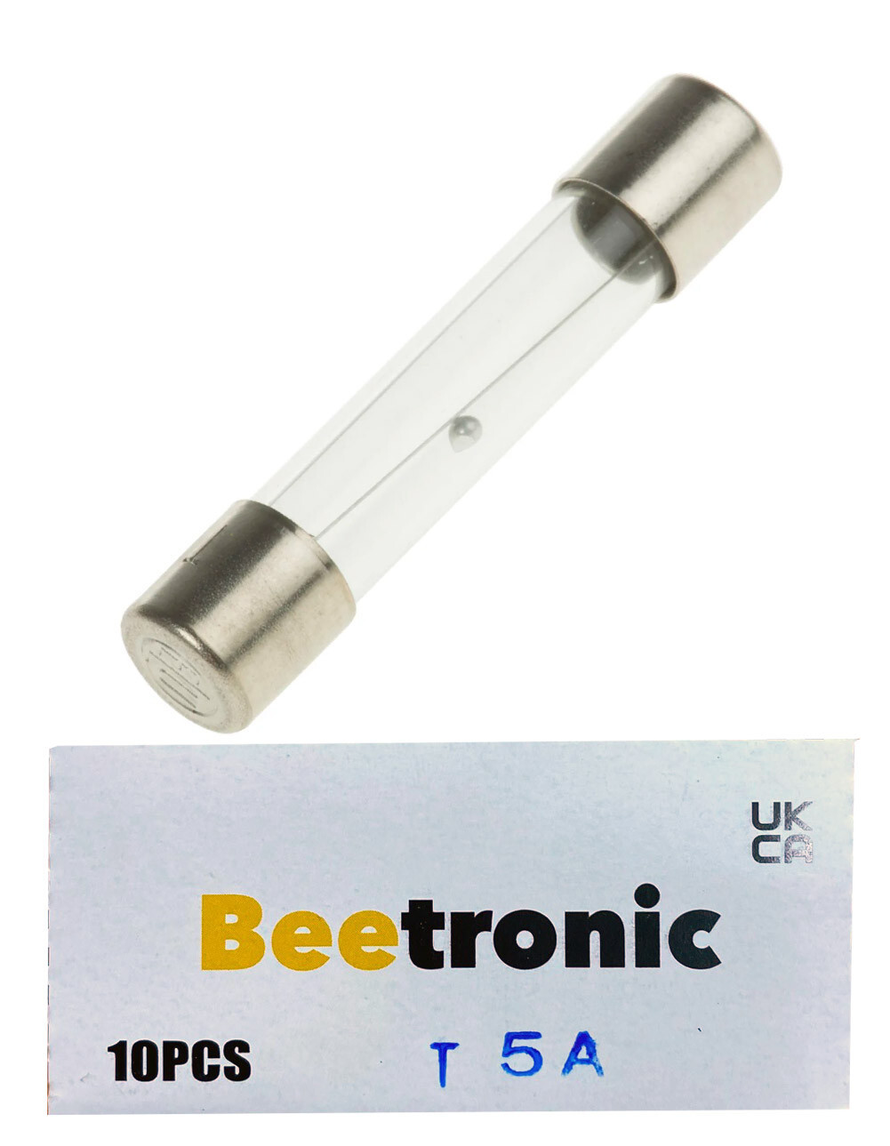 Beetronic 10 x T5A 5A 5 Amp Anti-Surge Time Delay Glass Fuse 32x6mm 250v