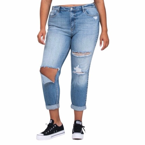 Ms Cello Women Jeans, High Rise Knee 