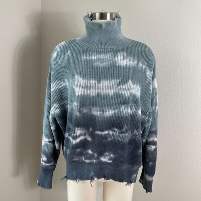 Young Fabulous & Broke Womens S/M Tie Dye Cameron Turtleneck Sweater Oversized