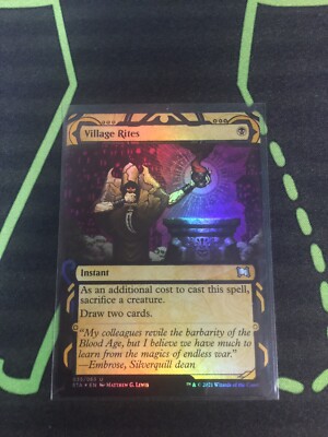 MTG Magic The Gathering Village Rites Foil Mystical Archives Black Commander 