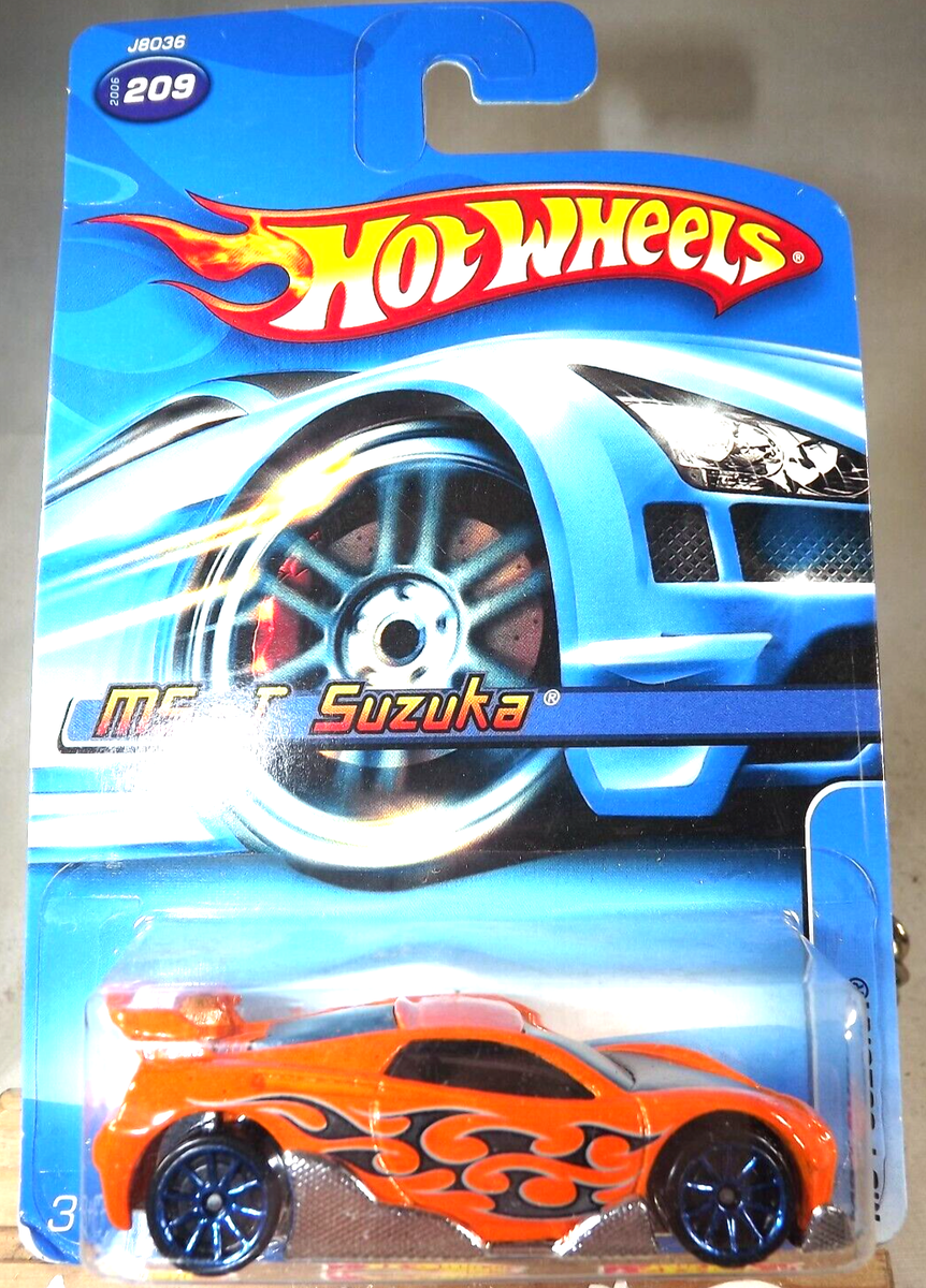 2006 Hot Wheels Collector #209 MS-T SUZUKA Orange w/Blue 10 Spoke
