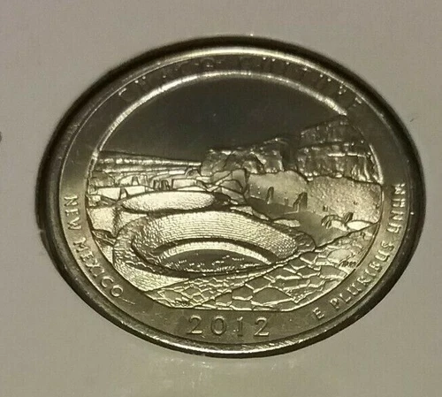 Photo of a 2012-P America the Beautiful Quarters Chaco Culture from an eBay listing that sold on Jul 18, 2026