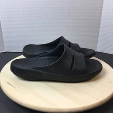 OOFOS OOahh Slide Sandal Black US Men's 10