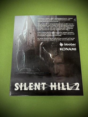 Silent Hill 2 PS5 Slip Cover Game Case Sleeve Only - No Game - collectable - 第 2/3 張圖片