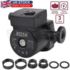 Central Heating Pump 25/60-130 1-1/2" 220V 3 Speed Hot Water Circulator Pump UK