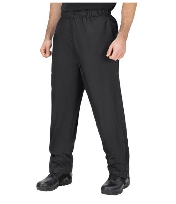 X-SMALL REG BLAUER 134 MEN B.DRY WATERPROOF WINDPROOF TACTICAL RAIN PANTS BLACK