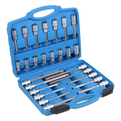 26TLG INNEN VIELZAHN STECKSCHLÜSSEL SATZ 1/2 ZOLL 12-KANT STECKNÜSSE M5-M16 SET