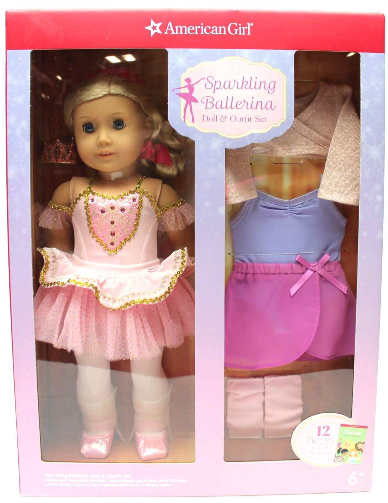 American Girl SPARKLING BALLERINA 18#034; Vinyl Doll amp; 12 Piece Outfit  Set SEALED eBay