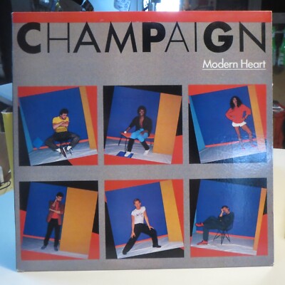 洋楽 Champaign LP modern heart vinylshrink83 Champaign Modern Heart Record Album Vinyl LP 1983 Funk/Soul | eBay