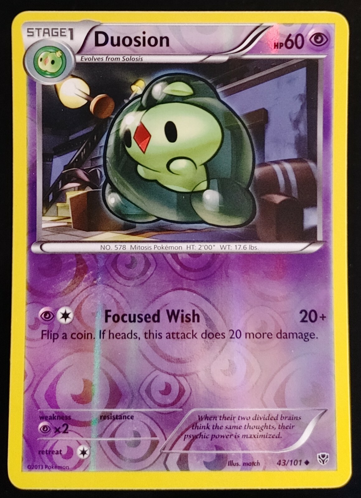 Duosion - 43/101 - Uncommon - Reverse Holo - Black & White 10: Plasma Blast